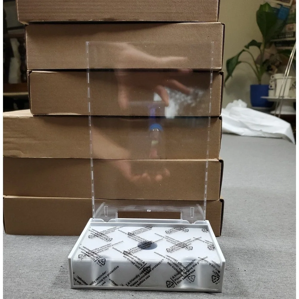 Six Acrylic Retail Sign Holders Table, Shelf Top Vertical Portrait 5